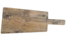 G.E.T - Granville 13.5" x 7.75" Oak Wood Melamine Display Board W/ Foot, Ridge & Handle (12 Per Case) - SB-1375-COW