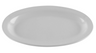 G.E.T - SuperMel 10" x 6.75" White Oval Platter (2 Dozen Retail Packaging) - SP-OP-610-W
