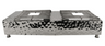 G.E.T - 27" x 14" x 7" Pounded Stainless Steel Double Burner Cover - SSCVR-02