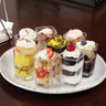 G.E.T - 3 oz Clear SAN Plastic Square Dessert Cup (24 Per Case) - SW-1434-CL