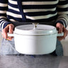 Staub - 3.7L Pure White Round Cast Iron Cocotte - 1004212