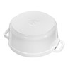 Staub - 3.7L Pure White Round Cast Iron Cocotte - 1004212