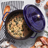 Staub - 8.4 L Dark Blue Round Cast Iron Cocotte - 1004303