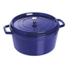Staub - 8.4 L Dark Blue Round Cast Iron Cocotte - 1004303