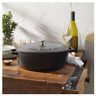 Staub - 5.5 L Black Oval French Cocotte - 1027848