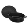 Staub - 5.5 L Black Oval French Cocotte - 1027848