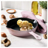 Staub - 8.5" Sorbet Rose Cast Iron Traditional Deep Fry Pan - 1032974