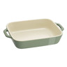 Staub - 10" x 6.5" Eucalyptus Ceramic Rectangular Baking Dish - 1034026