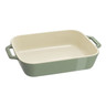 Staub - 12.9" x 8" Eucalyptus Ceramic Rectangular Baking Dish - 1034027