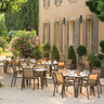 Grosfillex - Sunset Cognac/Fusion Bronze Outdoor Armchairs (4 Pack) - UT664599
