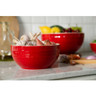 Staub - 2 Piece Cherry Ceramic Large Mixing Bowl Set - 1029123