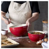 Staub - 2 Piece Cherry Ceramic Large Mixing Bowl Set - 1029123