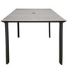 Grosfillex - Sunset 36" Granite/Volcanic Black Square ADA Table - R1001288