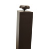 Grosfillex - Sunset 20" Volcanic Black Round Outdoor Low Table - UT840288