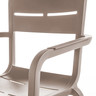 Grosfillex - Cannes French Taupe Armchair (16 Pack) - UT115181