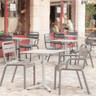 Grosfillex - Cannes French Taupe Armchair (16 Pack) - UT115181