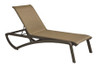 Grosfillex - Sunset Cognac Replacement Sling for Chaise Lounge (8 Pack) - US107599