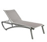 Grosfillex - Sunset Grey Replacement Sling for Chaise Lounge (8 Pack) - US107289