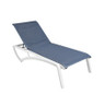 Grosfillex - Sunset Madras Blue Replacement Sling for Chaise Lounge (8 Pack) - US107T41