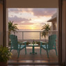 Grosfillex - Kailua Aruba Blue Adirondack Chair - UT810884