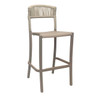 Grosfillex - Tahoe Blonde/French Taupe Barstool (2 Pack) - UT872181