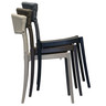 Grosfillex - Tahoe Blonde/French Taupe Sidechair (16 Pack) - UT837181