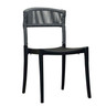 Grosfillex - Tahoe Heather Gray/Black Sidechair (16 Pack) - UT837017