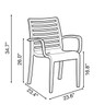 Grosfillex - Astoria Navy Armchair (4 Pack) - UT954056