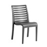Grosfillex - Astoria Charcoal Sidechair (16 Pack) - UT944002