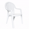 Grosfillex - Pacific French Taupe Fanback Armchair (4 Pack) - US092181