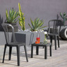 Grosfillex - Miami Charcoal Bistro Sidechair (32 Pack) - US495502