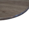 Grosfillex - 42" Round Aged Oak Molded Melamine Tabletop w/ Umbrella Hole - UT255742