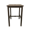 Grosfillex - Sigma 28" Fusion Bronze Square Bar Height Table - US930599