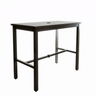 Grosfillex - Sigma 51" x 28" Fusion Bronze Bar Height Table - US931599