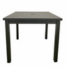 Grosfillex - Sigma 34" Volcanic Black Square Dining Height Table - US928288