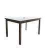 Grosfillex - Sigma 48" x 34" Volcanic Black Dining Height Table - US929288