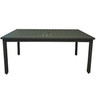 Grosfillex - Sigma 69" x 39" Volcanic Black Dining Height Table - US932288