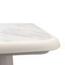 Grosfillex - Aquaba 32" White Marble/White Square Dining Height Folding Table (Set of 2) - US744004