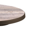 Grosfillex - Aquaba 38" Ranch/Bronze Round Dining Height Folding Table - US921037