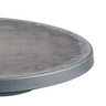 Grosfillex - Aquaba 38" Zinc/Charcoal Round Dining Height Folding Table - US921002