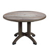 Grosfillex - Aquaba 48" Ranch/Bronze Round Dining Height Table - US481037