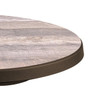 Grosfillex - Aquaba 48" Ranch/Bronze Round Dining Height Table - US481037