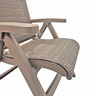 Grosfillex - Java French Taupe All-Weather Wicker Folding Armchair (2 Pack) - UT071181