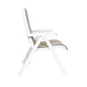 Grosfillex - Jamaica Beach Straw/White Folding Armchair (2 Pack) - UT091004