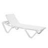 Grosfillex - White Replacement Sling for Chaise Lounge (Set of 15) - US991004