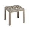Grosfillex - Bahia French Taupe 16" x 16" Low Table - CT052181