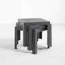 Grosfillex - Bahia Charcoal 16" x 16" Low Table - CT052002