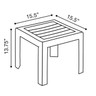 Grosfillex - Bahia Charcoal 16" x 16" Low Table - CT052002