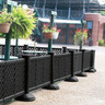 Grosfillex - Black 2 Panel Fence Section - US962117