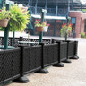 Grosfillex - Black 3 Panel Fence Section - US963117